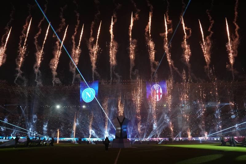 Football. EA Sports FC Supercup. Napoli - Bologna. 22.12.2025