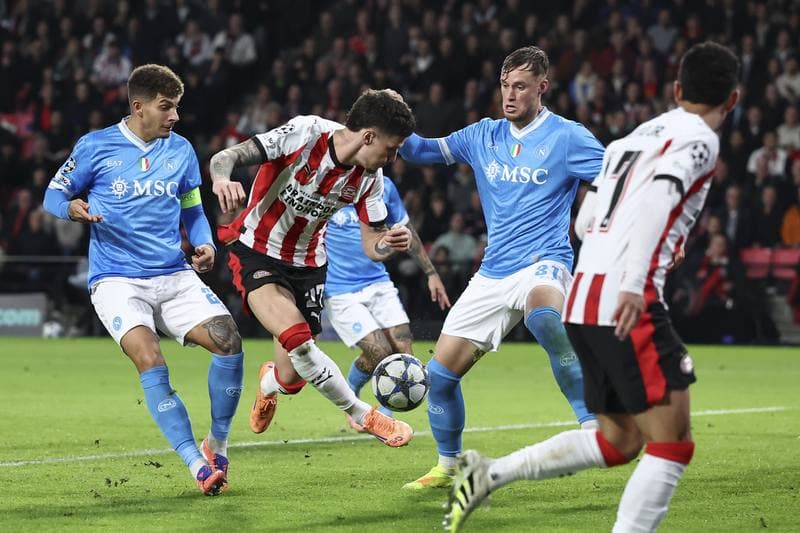 Football. UEFA Champions League. PSV Eindhoven - Napoli. 21.10.2025