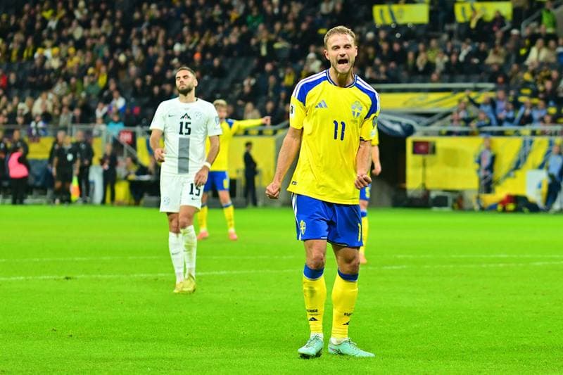 Football. FIFA World Cup Qualifiers. Sweden - Slovenia. 18.11.2025
