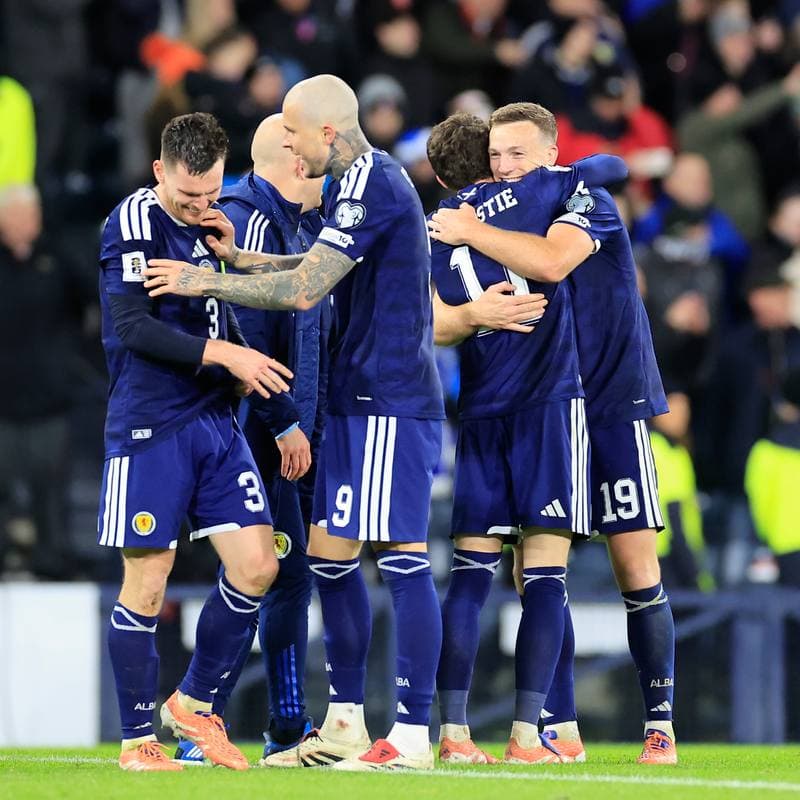 Football. 2026 FIFA World Cup Qualifiers. Scotland - Denmark. 18.11.2025