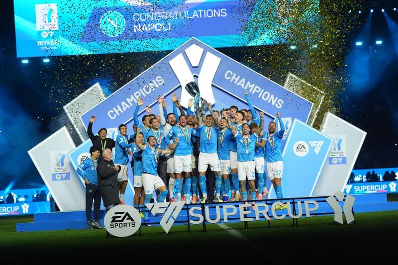 Football. EA Sports FC Supercup. Napoli - Bologna. 22.12.2025