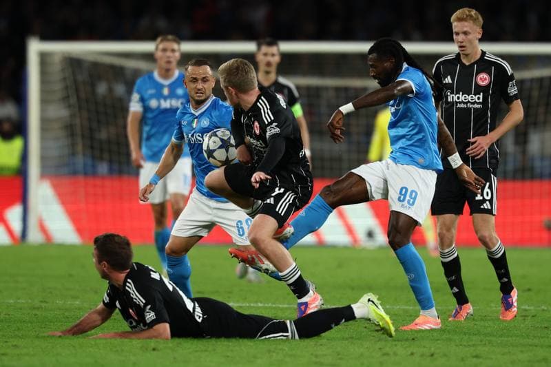 Football. UEFA Champions League. SSC Napoli - Eintracht Frankfurt. 04.11.2025