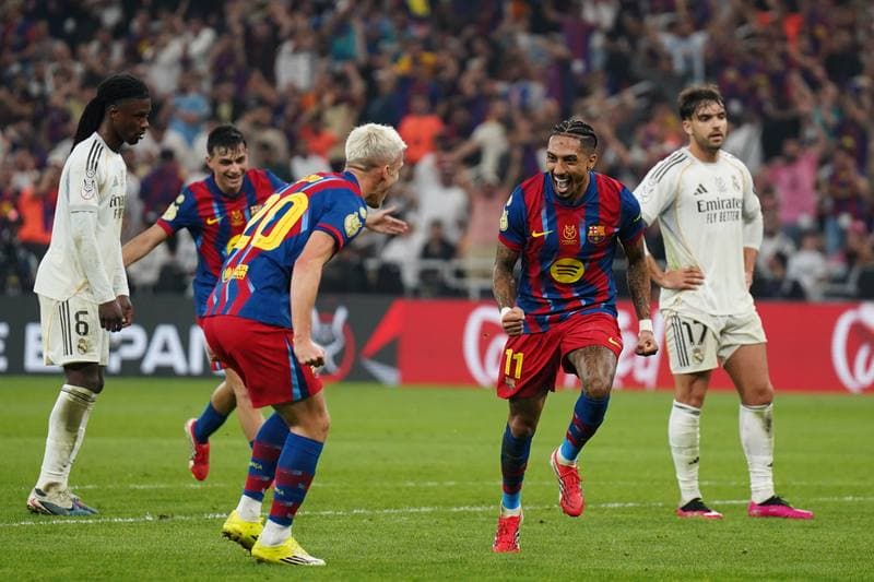 Football. Spanish Super Cup. Barcelona - Real Madrid. 11.01.2026