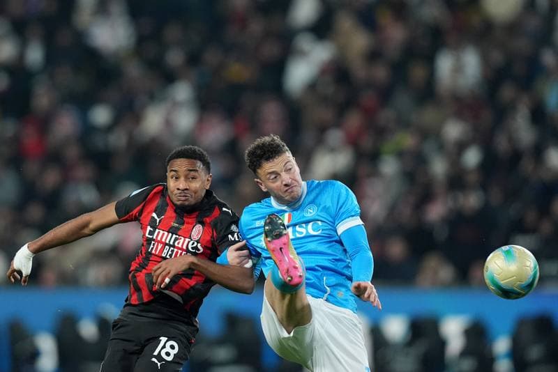 Football. EA Sports FC Supercup. Napoli - AC Milan. 18.12.2025