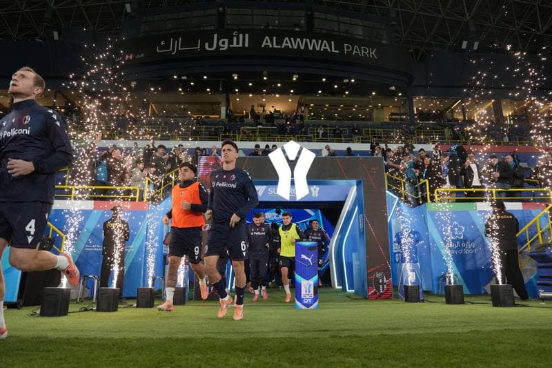 Football. EA Sports FC Supercup. Napoli - Bologna. 22.12.2025