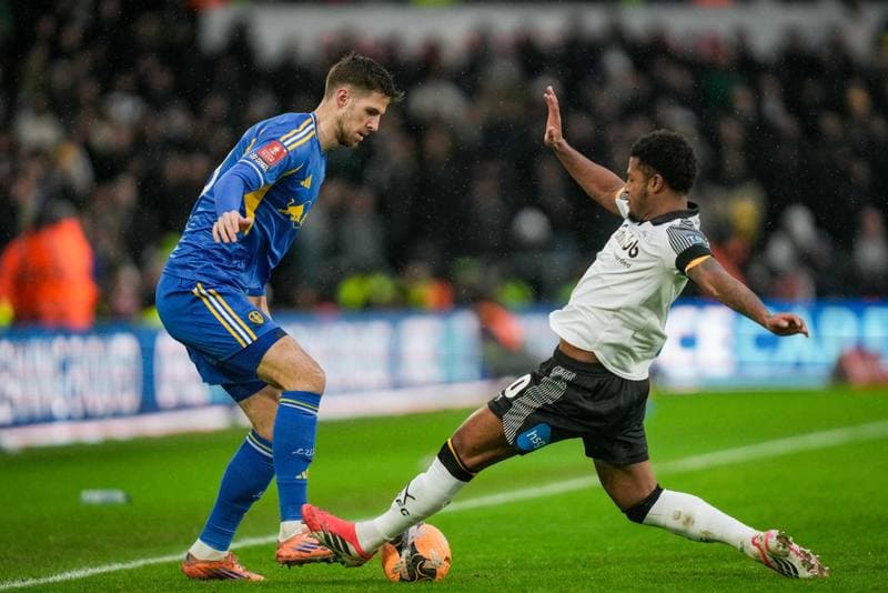 Football. Emirates FA Cup. Derby County - Leeds United. 11.01.2026