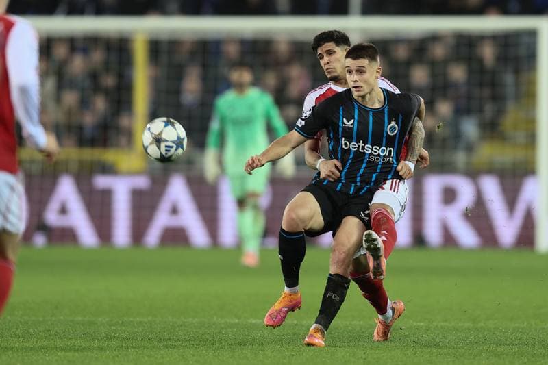 Football. UEFA Champions League. Club Brugge - Arsenal. 10.12.2025