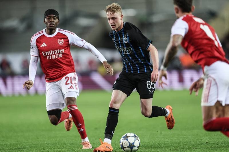 Football. UEFA Champions League. Club Brugge - Arsenal. 10.12.2025