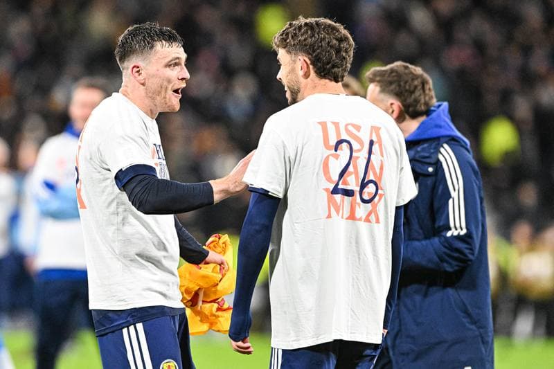 Football. 2026 FIFA World Cup Qualifiers. Scotland - Denmark. 18.11.2025