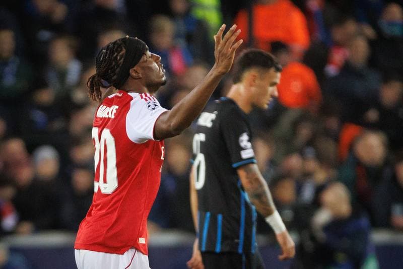 Football. UEFA Champions League. Club Brugge - Arsenal. 10.12.2025