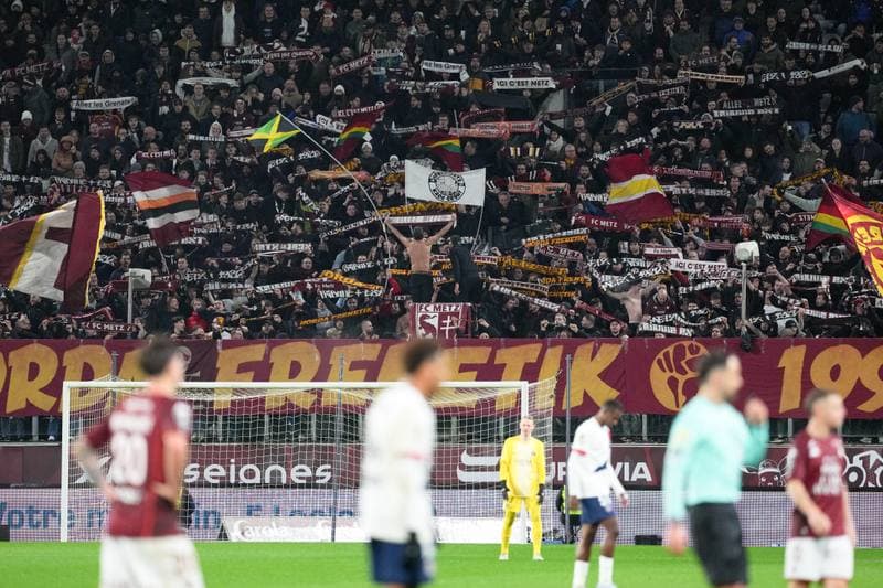 Football. Ligue 1. FC Metz - Paris Saint-Germain. 13.12.2025