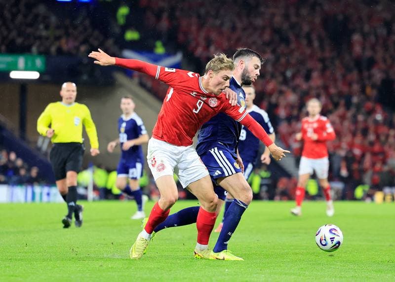 Football. 2026 FIFA World Cup Qualifiers. Scotland - Denmark. 18.11.2025