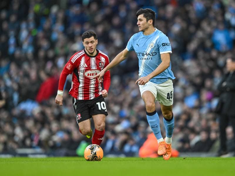 Football. Emirates FA Cup. Manchester City - Exeter City. 10.01.2026