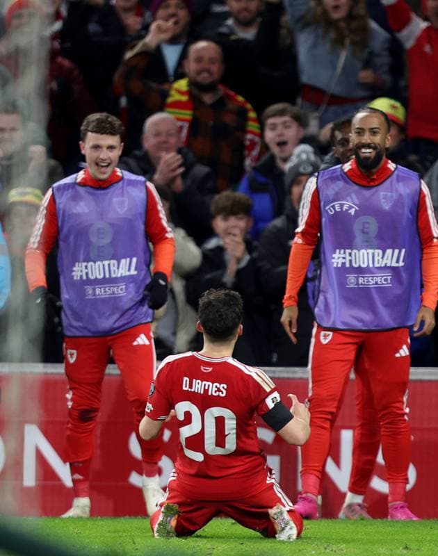 Football. 2026 FIFA World Cup Qualifiers. Wales - North Macedonia. 18.11.2025
