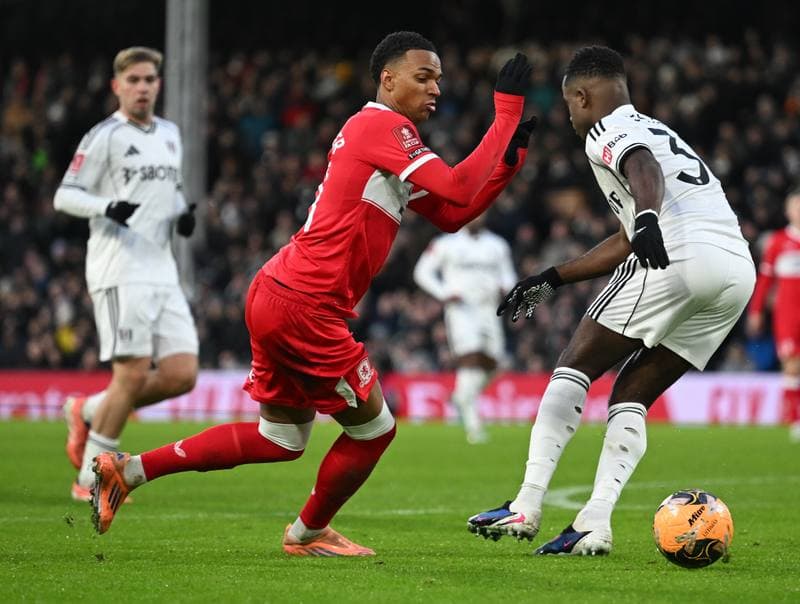 Football. Emirates FA Cup. Fulham - Middlesbrough. 10.01.2026