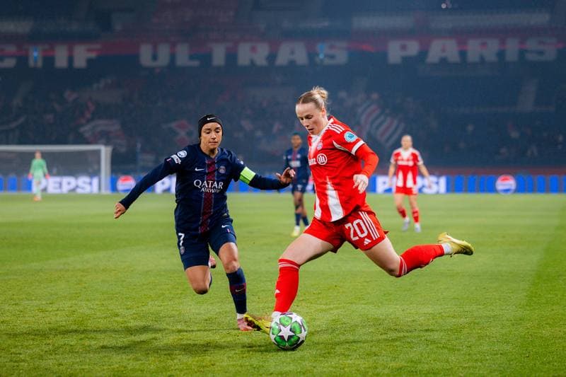 Football. UEFA Women's Champions League. Paris Saint-Germain - FC Bayern Munich. 16.03.2026