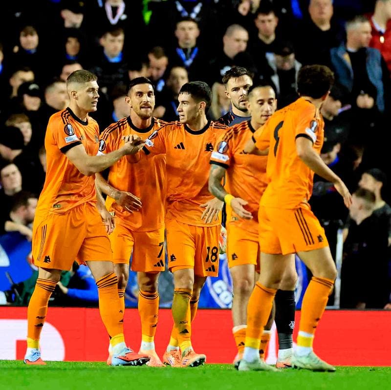 Football. UEFA Europa League. Rangers - A.S. Roma. 06.11.2025