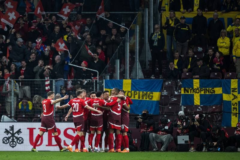 Football. FIFA World Cup Qualifier. Switzerland - Sweden. 15.11.2025