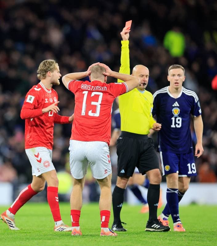 Football. 2026 FIFA World Cup Qualifiers. Scotland - Denmark. 18.11.2025