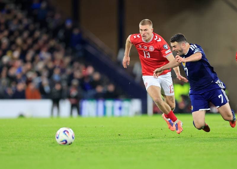 Football. 2026 FIFA World Cup Qualifiers. Scotland - Denmark. 18.11.2025
