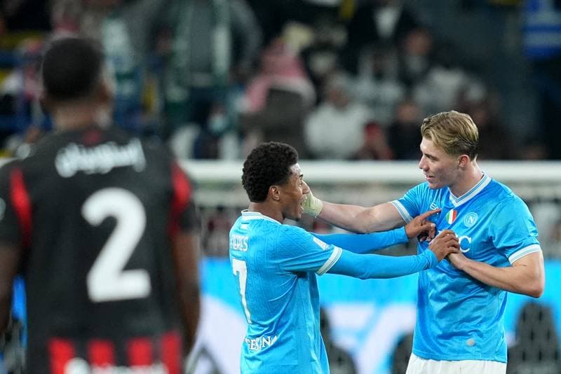 Football. EA Sports FC Supercup. Napoli - AC Milan. 18.12.2025
