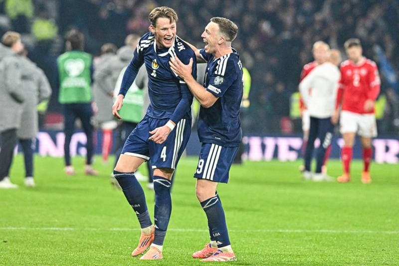 Football. 2026 FIFA World Cup Qualifiers. Scotland - Denmark. 18.11.2025