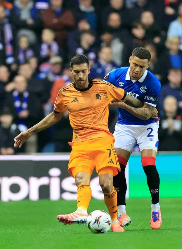Football. UEFA Europa League. Rangers - A.S. Roma. 06.11.2025