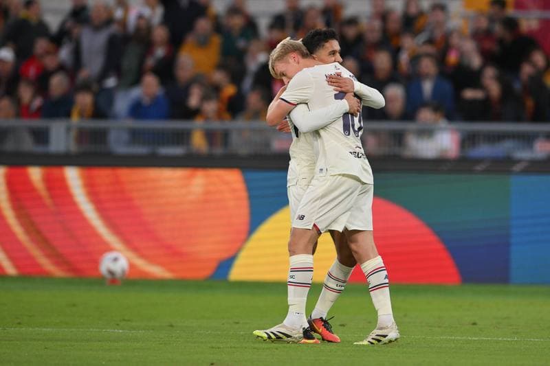 Football. UEFA Europa League. AS Roma - Lille. 02.10.2025