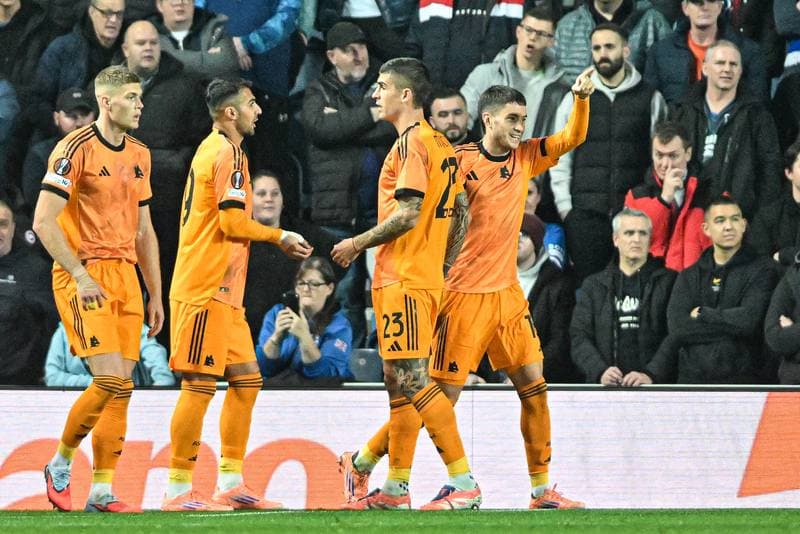 Football. UEFA Europa League. Rangers - A.S. Roma. 06.11.2025