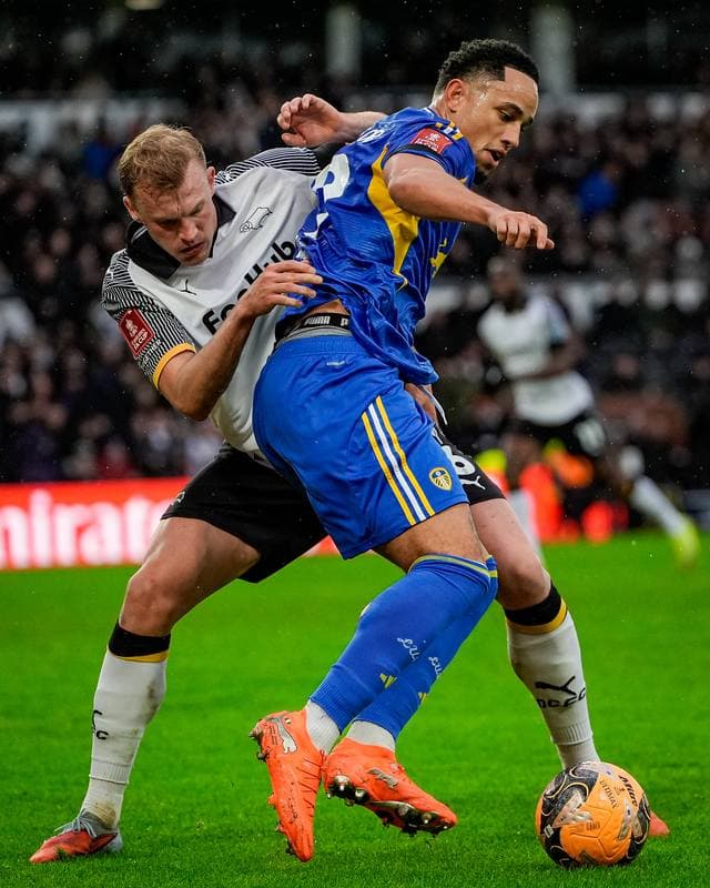Football. Emirates FA Cup. Derby County - Leeds United. 11.01.2026