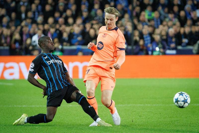Football. UEFA Champions League. Club Brugge - Barcelona. 05.11.2025