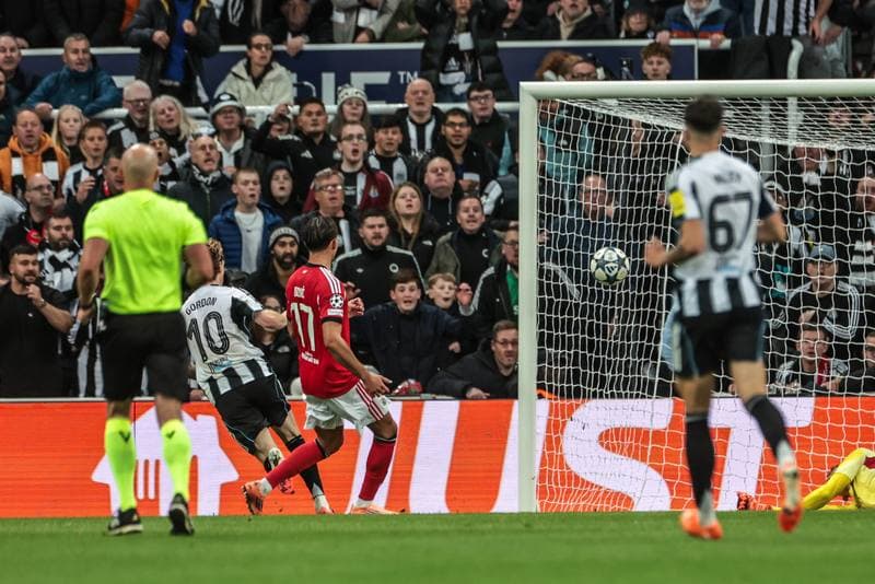 Football. UEFA Champions League. Newcastle United - Benfica. 21.10.2025