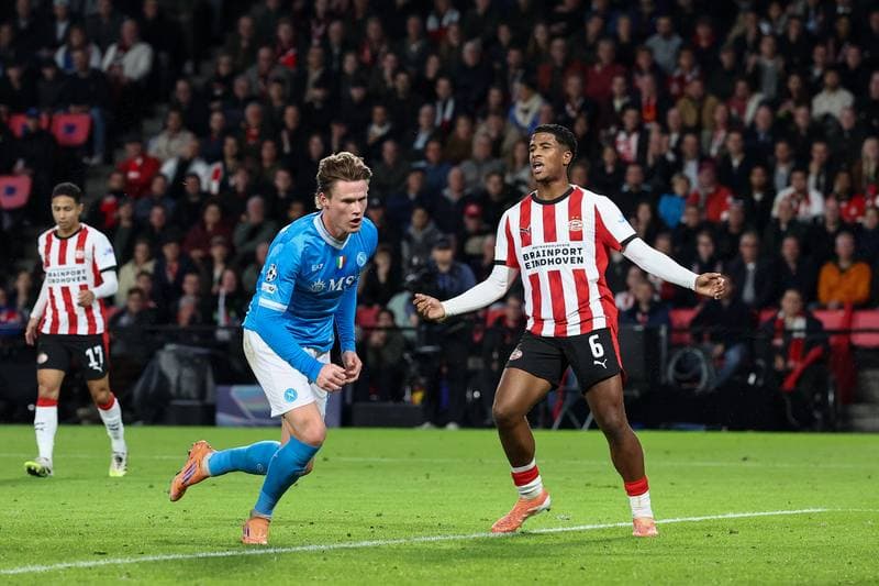Football. UEFA Champions League. PSV Eindhoven - Napoli. 21.10.2025