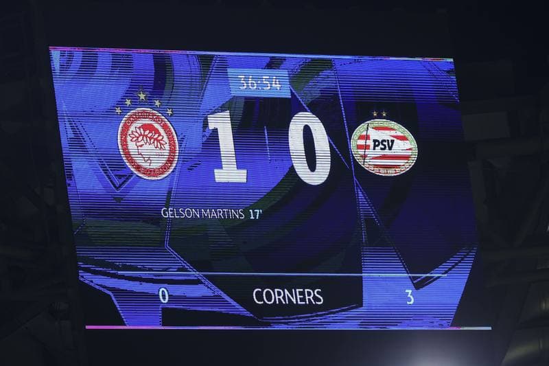 Football. UEFA Champions League. Olympiacos - PSV Eindhoven. 04.11.2025