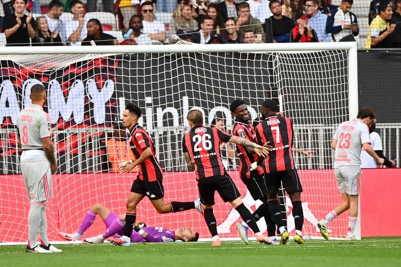 Football. Ligue 1 McDonald's. OGC Nice - Olympique Lyonnais. 18.10.2025