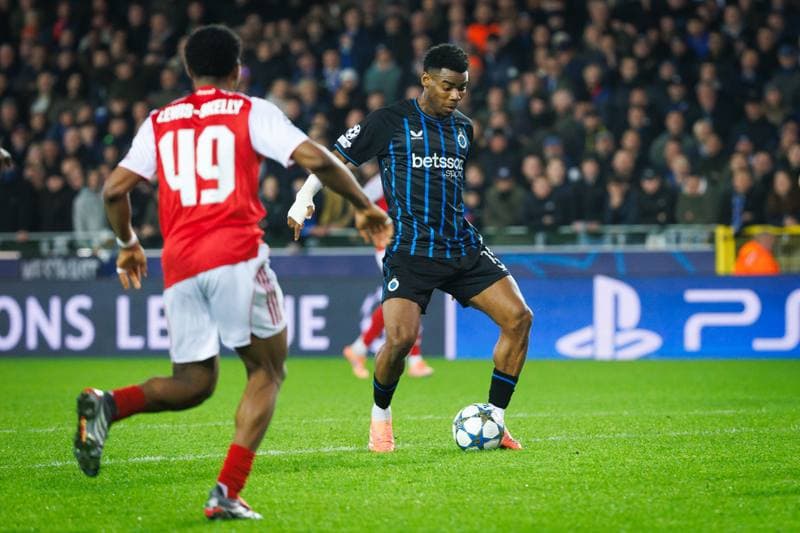Football. UEFA Champions League. Club Brugge - Arsenal. 10.12.2025