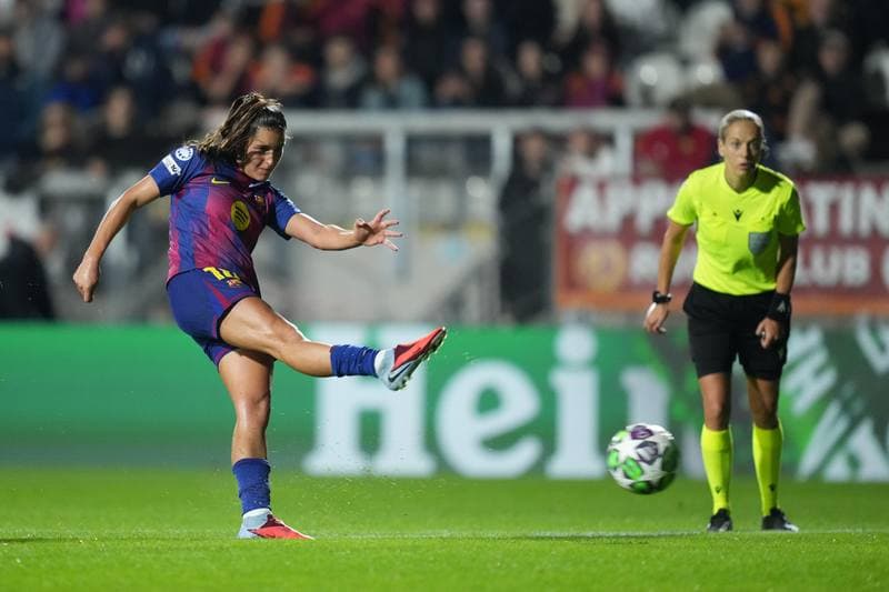 Football. UEFA Women's Champions League. AS Roma - FC Barcelona. 15.10.2025