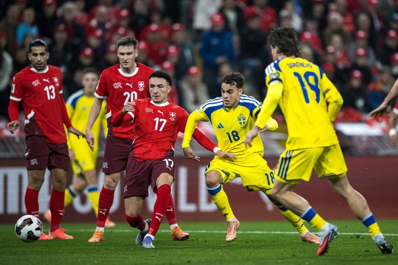 Football. FIFA World Cup Qualifier. Switzerland - Sweden. 15.11.2025