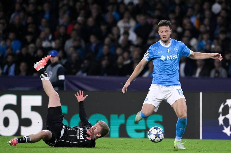 Football. UEFA Champions League. SSC Napoli - Eintracht Frankfurt. 04.11.2025