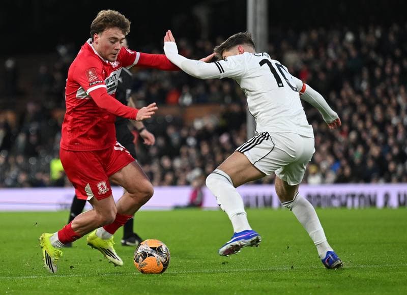 Football. Emirates FA Cup. Fulham - Middlesbrough. 10.01.2026