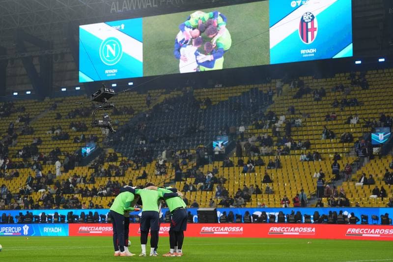 Football. EA Sports FC Supercup. Napoli - Bologna. 22.12.2025
