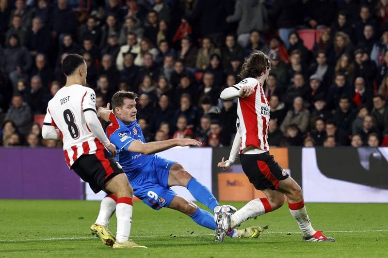 Football. UEFA Champions League. PSV Eindhoven - Atletico Madrid. 09.12.2025