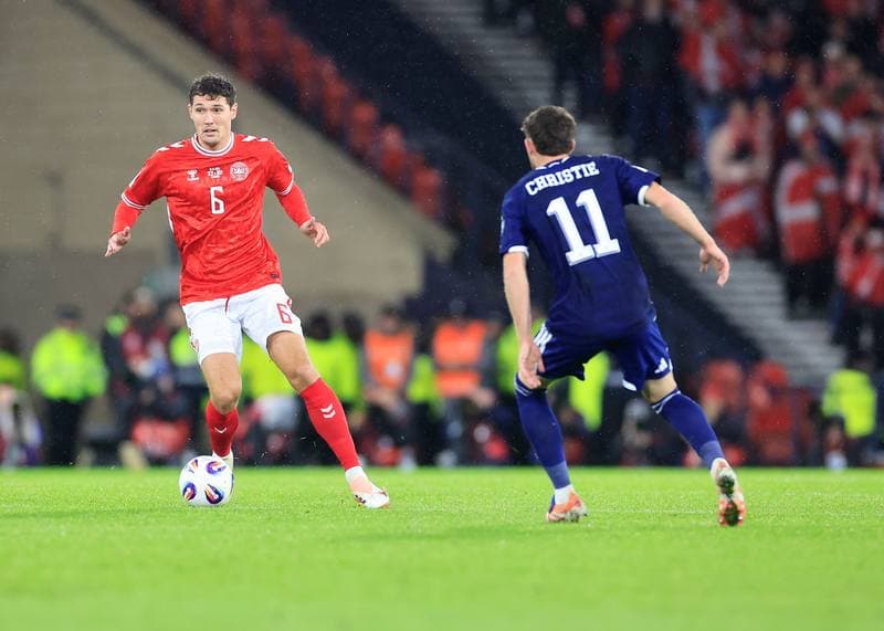 Football. 2026 FIFA World Cup Qualifiers. Scotland - Denmark. 18.11.2025