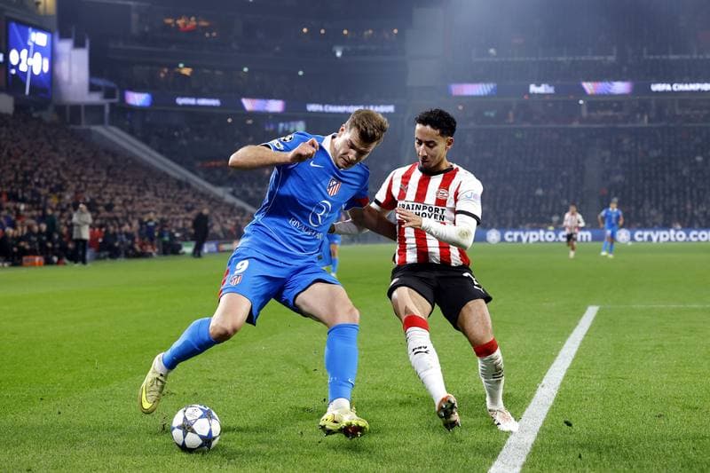 Football. UEFA Champions League. PSV Eindhoven - Atletico Madrid. 09.12.2025