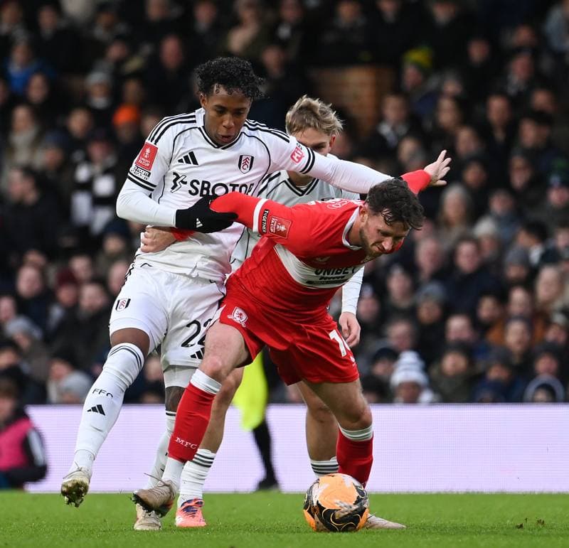 Football. Emirates FA Cup. Fulham - Middlesbrough. 10.01.2026
