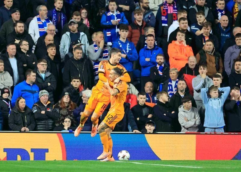 Football. UEFA Europa League. Rangers - A.S. Roma. 06.11.2025