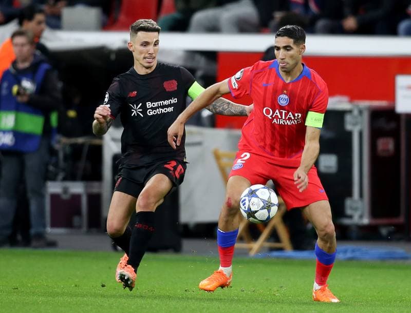 Football. UEFA Champions League. Bayer Leverkusen - Paris Saint-Germain. 21.10.2025