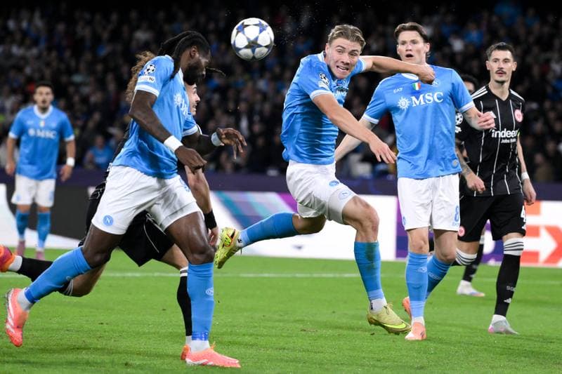 Football. UEFA Champions League. SSC Napoli - Eintracht Frankfurt. 04.11.2025