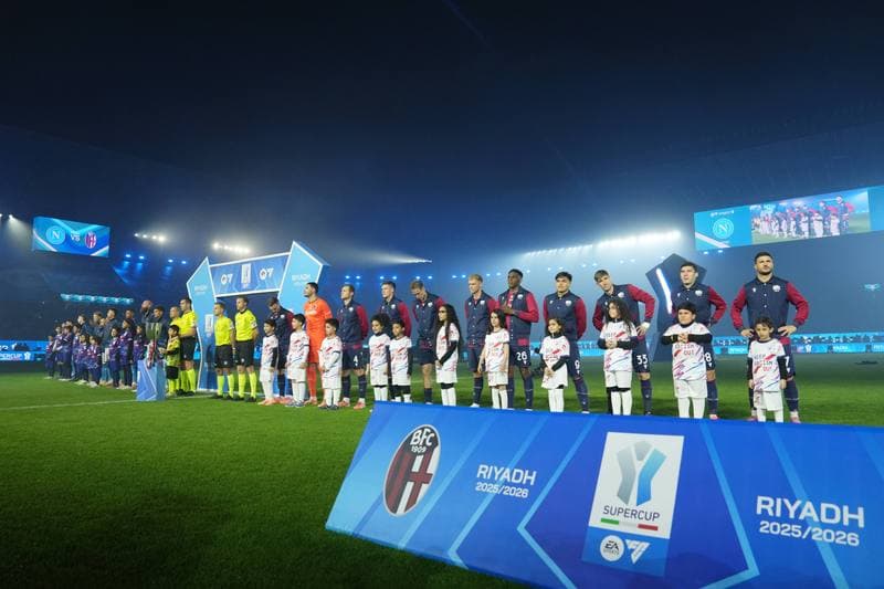 Football. EA Sports FC Supercup. Napoli - Bologna. 22.12.2025