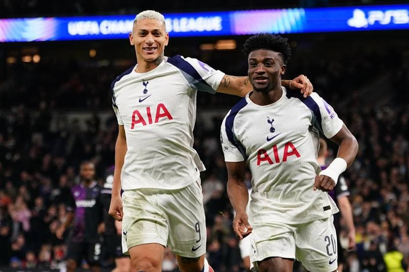 Football. UEFA Champions League. Tottenham Hotspur - Slavia Prague. 09.12.2025